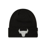 New Era NBA Chicago Bulls Metallic Black Cuff Knit Beanie - uniwersalny kötött sapka