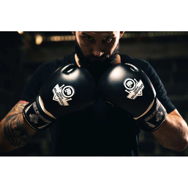 DBX Bushido 10oz Boxing Gloves - Classic White - Origin Series fehér kesztyű