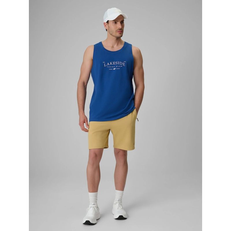 Men's regular sleeveless shirt with print 4F