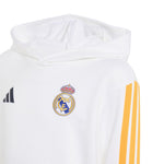 Adidas Real Madrid Kids Hoodie fehér kapucnis pulóver