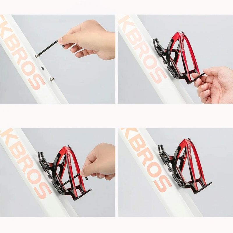 Rockbros FK338 Bike Bottle Holder - Black and Red piros water bottles, training equipment