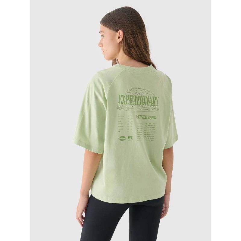 Women's oversize printed T-shirt 4F 4FRAW24TTSHF2583-44S póló