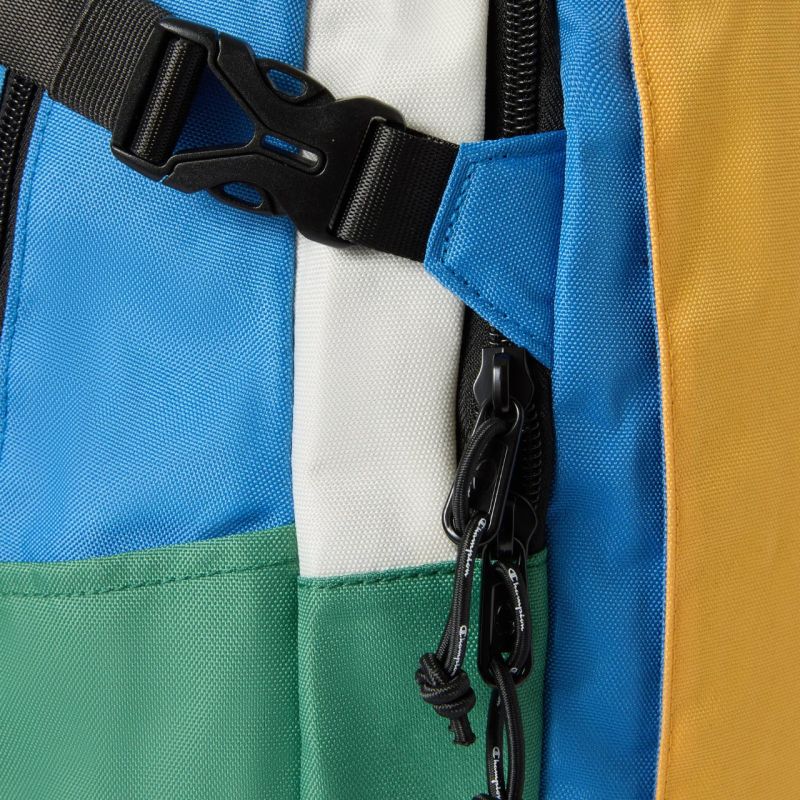 Champion Backpack Yellow-Blue-Green 806243 YS164 zöld hátizsák