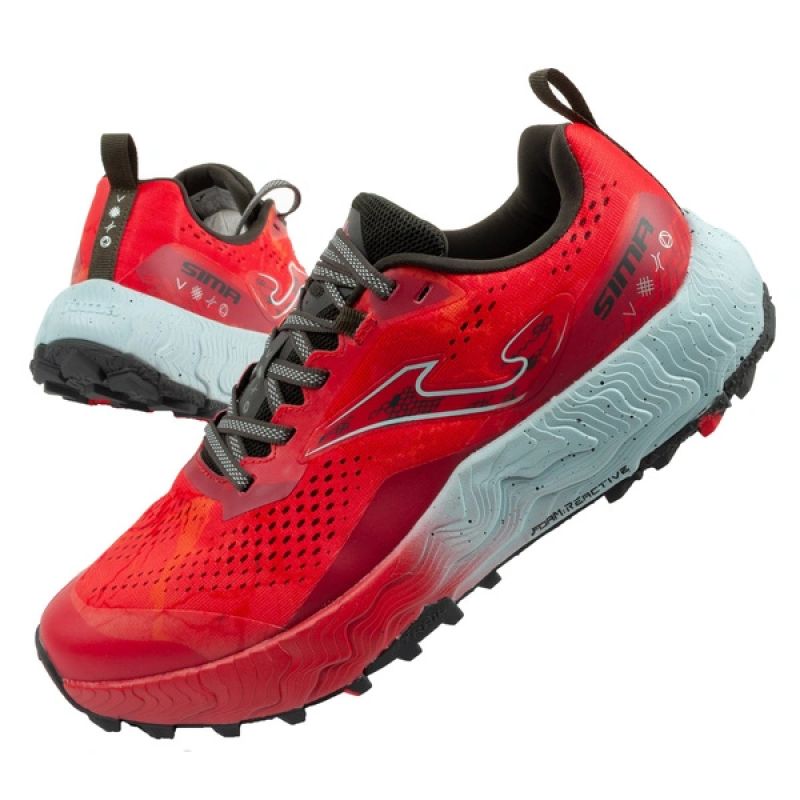 Joma men's Sima trail running shoes, cushioned, piros nadrág
