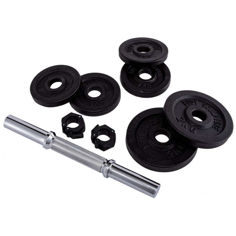 Body Sculpture Adjustable dumbbell 1x10 KG BW fekete edzőfelszerelés BW780L10KG