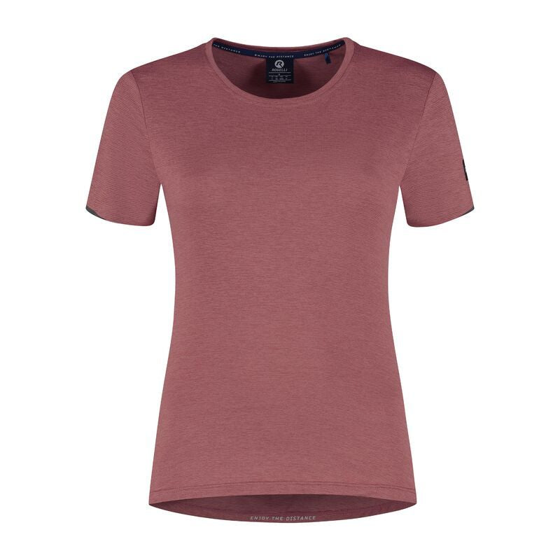 Rogelli d/b DISTANCE women's t-shirt 2XL bordó póló