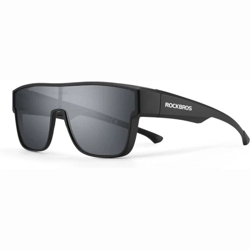Rockbros SP304 Polarized Cycling Glasses - Black fekete glasses, training equipment