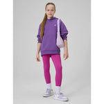 Girls' loose sweatshirt with hood 4F