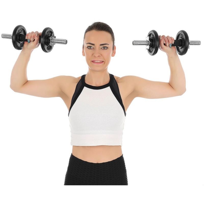 Enero CAST IRON DUMBBELL 15 KG (2x7.5 KG) FIT CASE dumbbell, strength training equipment, training equipment