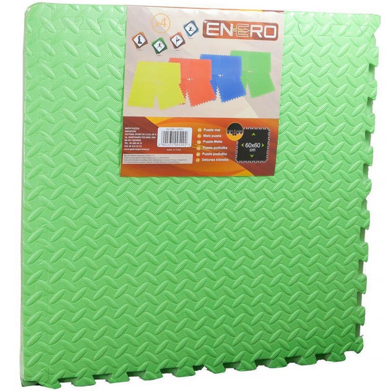 Inny Enero Eva foam puzzle mat 60x60x1.2 cm 4 pcs. 1005492 Kiegészítő zöld