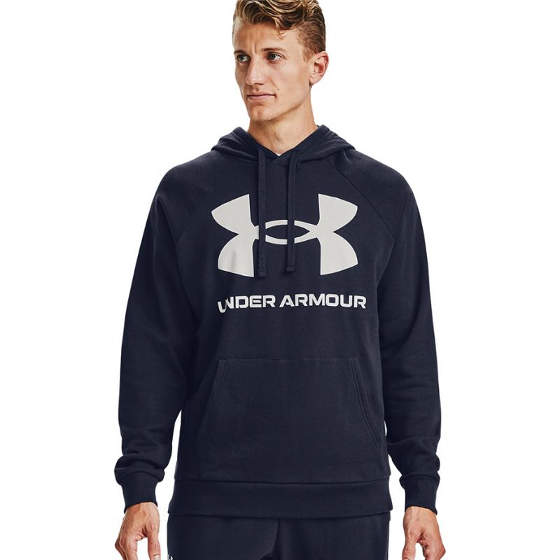 Under Armour Under Armor Rival Fleece Big Logo HD Sweatshirt 1357093 sötétkék pulóver