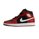 AIR Jordan 1 Mid Men's Basketball Black/Gym Red/White - piros cipő