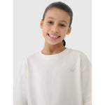 4F Girls' oversize plain T-shirt póló 4FJWSS25TTSHF1851-12S
