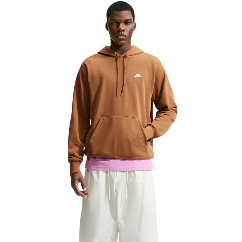 Nike Club FT PO Hoodie Men's Light 270 barna kapucnis pulóver 160886L