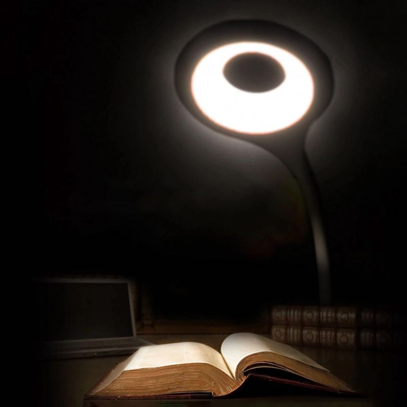 MINI Wozinsky Wireless LED Reading Lamp with Clip + USB-C Cable - Black czarny elektronika -195473