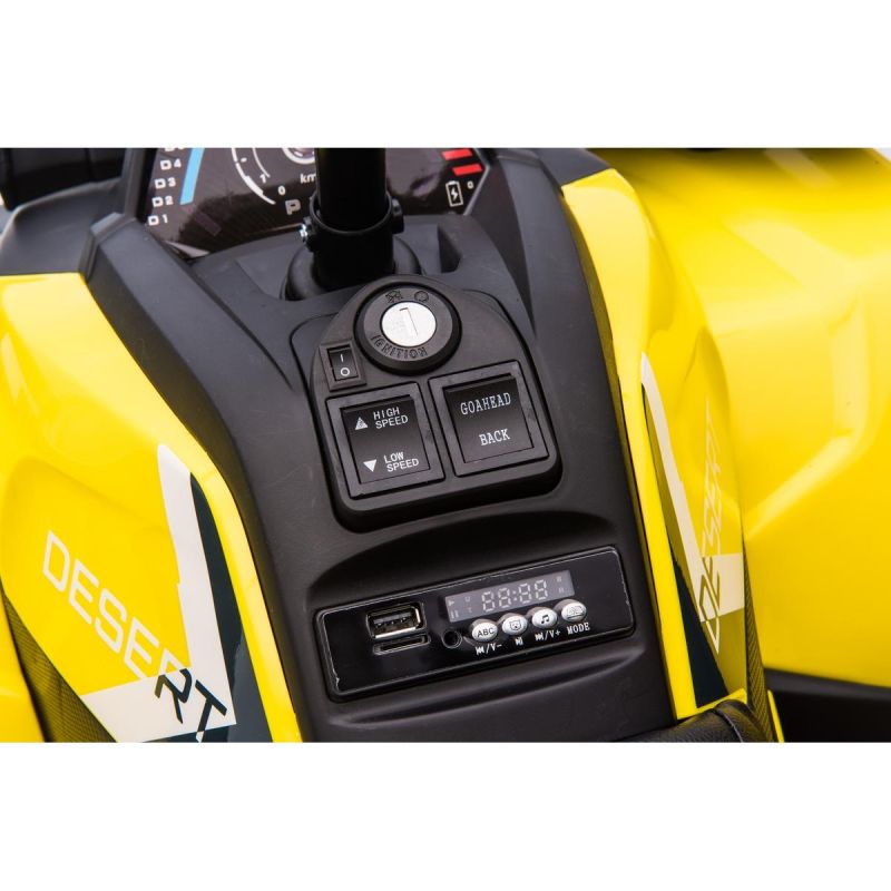 Enero Battery-Powered Quad Car Trapper Yellow sárga toys