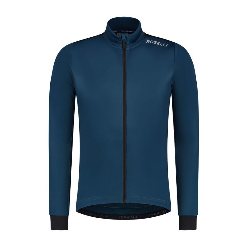 Rogelli CORE long sleeve t-shirt, navy blue, sötétkék kerékpáros ruha SIROG351809.L