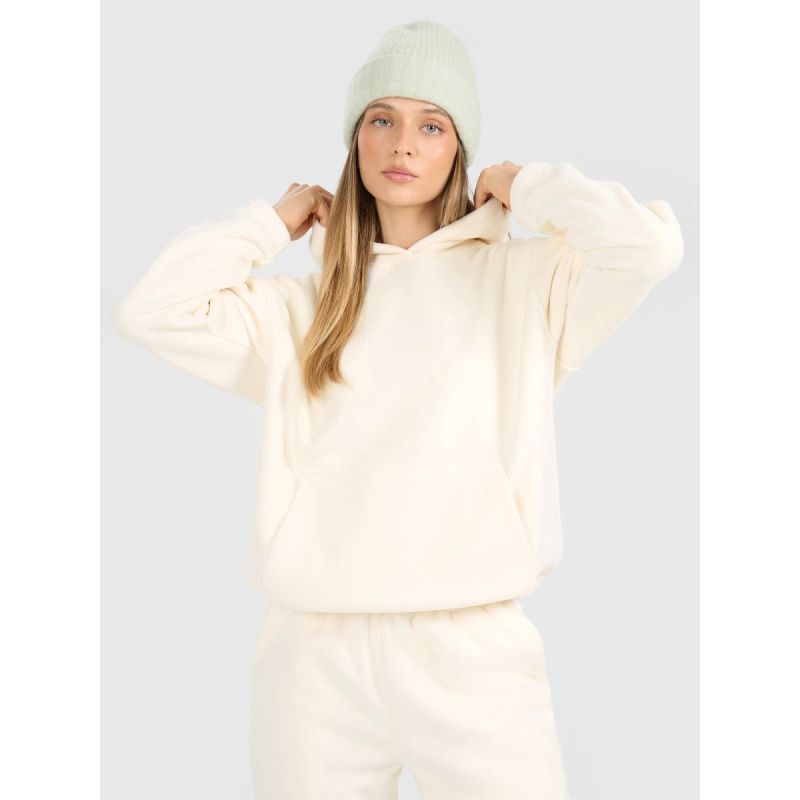 4FWarm loose fleece with hood for women 4F4FRAW25TFLEF451-11S kapucnis pulóver