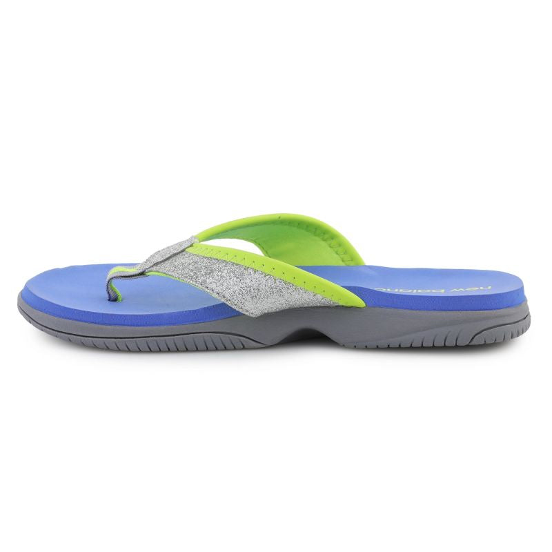 New Balance Kid`S Jojo Thong Gray/Blue Flops