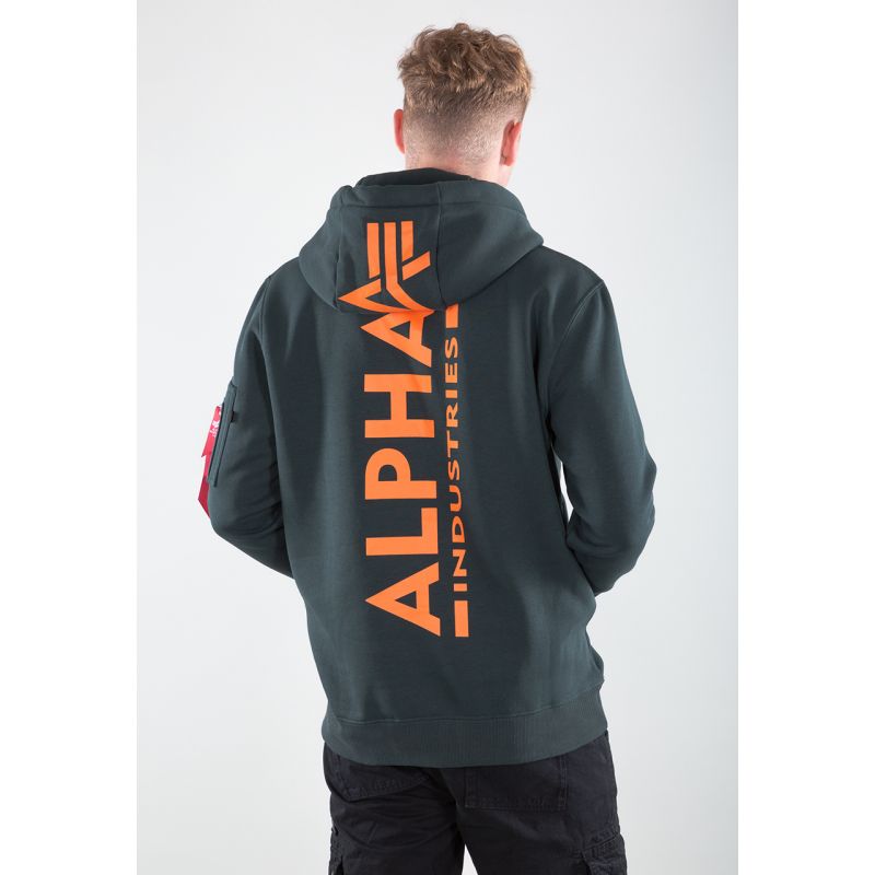 Alpha Industries Back Print Hoody M 178318-353 Pulóver