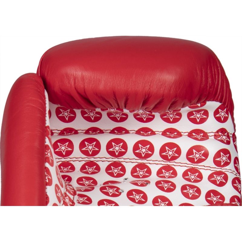 TOP TEN "FIGHT" RTT-2 Boxing Gloves 10 oz (WAKO APPROVED) czerwony kesztyű