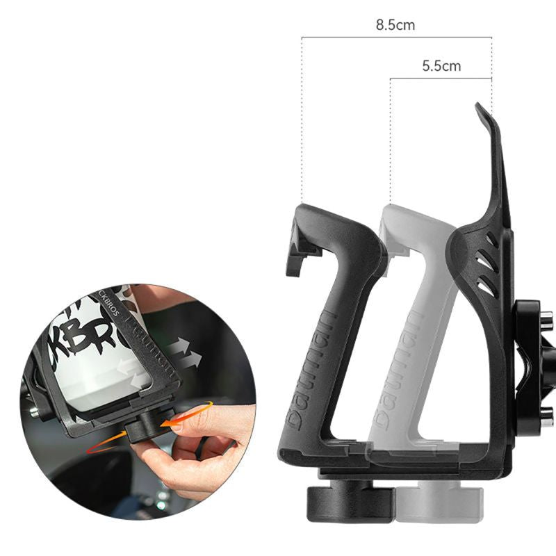 Rockbros 2-3D Adjustable Bottle Holder for Bikes and Motorcycles - Black fekete training equipment