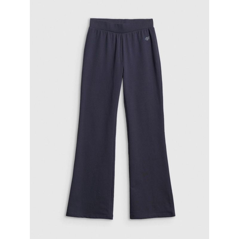 Girls' sweatpants with flared legs 4F