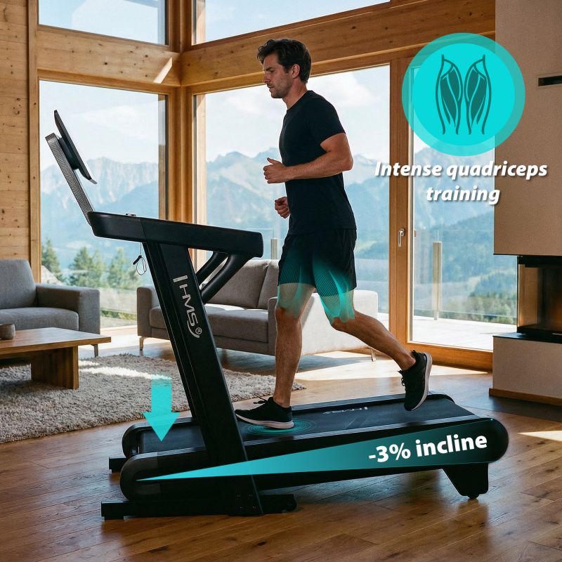 HMS Treadmill With Bi-Directional Incline Adjustment póló 17-19-070