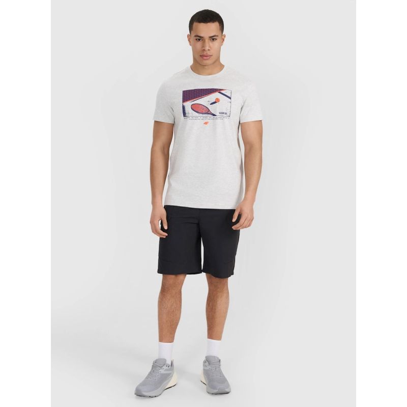 4F Men's regular printed T-shirt póló 4FRSS25TTSHM2980-27M