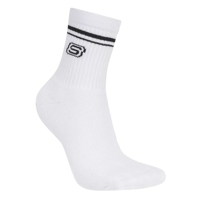 Skechers 3pk Wpk Wmn Ls Low Crew White