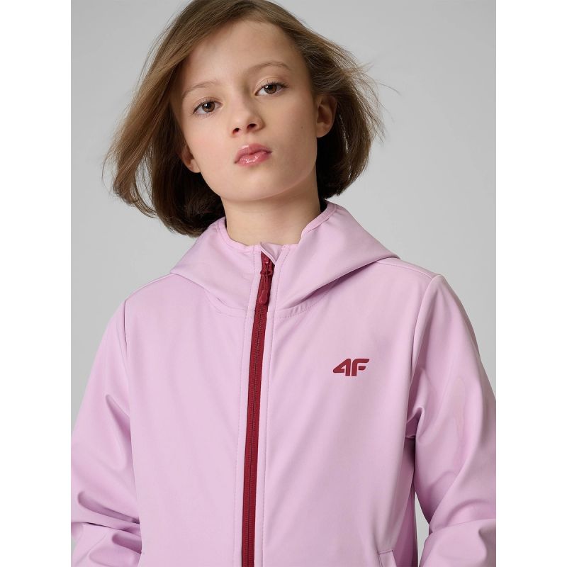 Girls' softshell jacket, windproof membrane 5000, 4F 4FJWSS26TSOFF478-47S kabát
