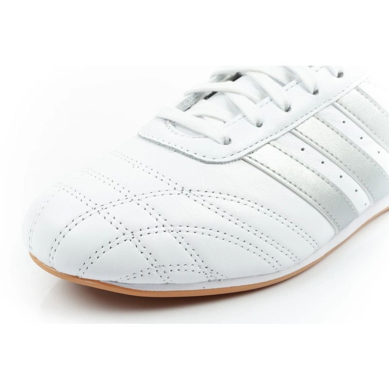 Adidas women's sports shoes Taekwondo Lace white fashionable leather fehér zokni