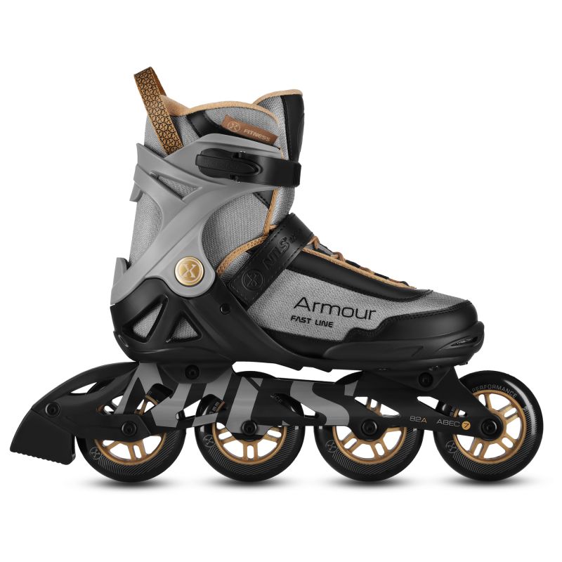 Na22151 Armour Gray Roller Skates Size 42 Nils Extreme szürke görkorcsolya