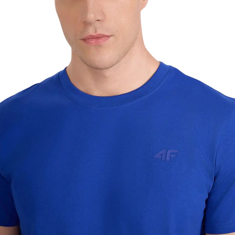 4f Men's T-shirt M2441 cobalt 4FWAW25TTSHM2441 36S Ruházat