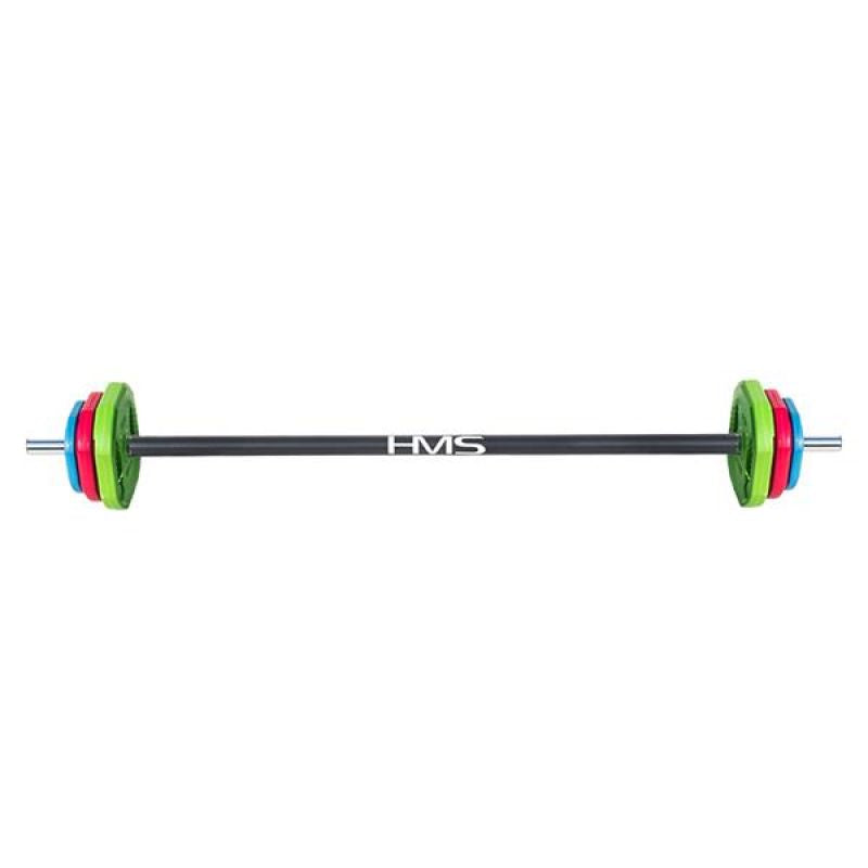 HMS SBP20 barbell, 20KG body pump bar, szürke edzőfelszerelés 17-57-010
