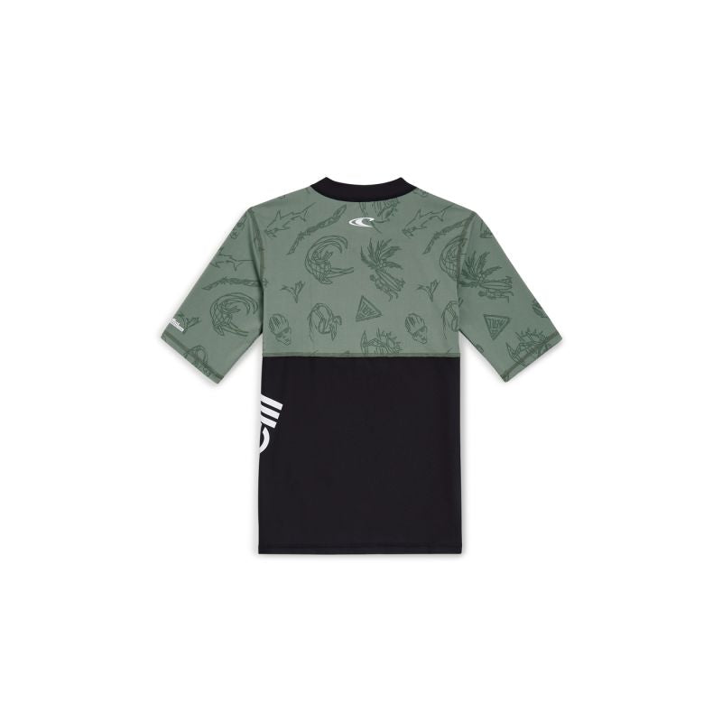O'Neill UV Mix & Match Cali First 13'' Swim Shortscrazy Skin Jr T-shirt zöld póló