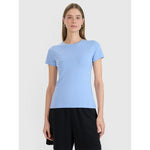 Slim T-shirt with print for women 4F 4FWMM00TTSHF2674-32S 2xl póló