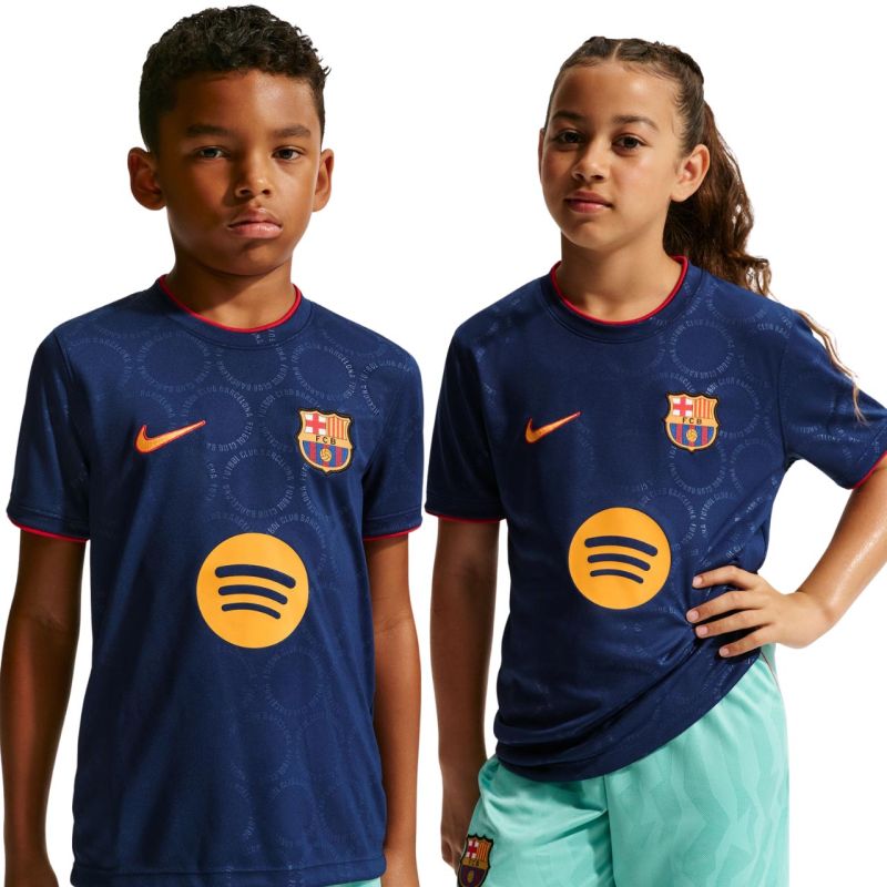 Nike FC Barcelona Third Kids' T-shirt Navy Blue sötétkék póló II6713498