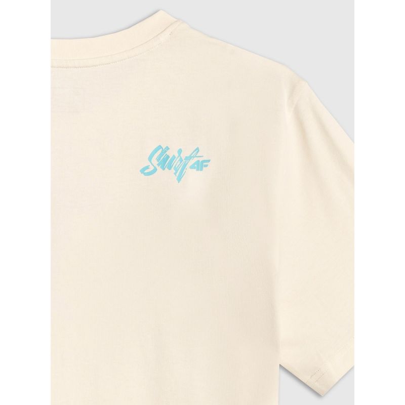 4F Men's regular printed T-shirt póló 4FRSS26TTSHM4295-11S