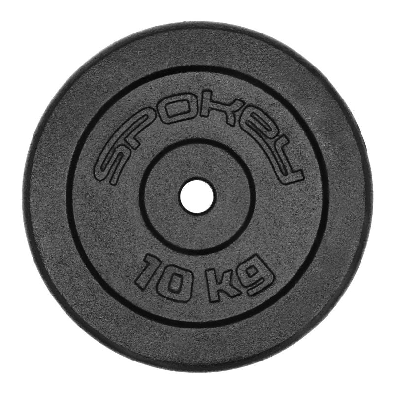 Cast iron weight 10kg Spokey Sinis H SPK-944485 10 kg súlyzó