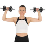 Enero CAST IRON DUMBBELL 15 KG (2x7.5 KG) FIT CASE dumbbell, strength training equipment, training equipment