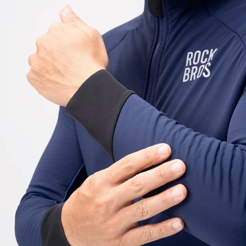 Rockbros Winter Fleece Double Layer Cycling Size M - Blue niebieski \ m dzseki