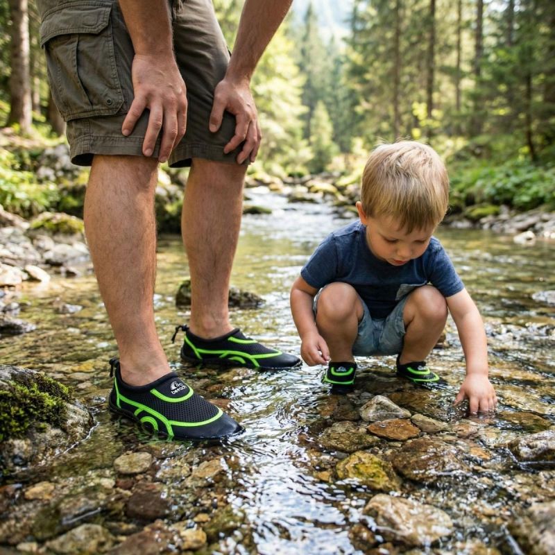 XQMAX Man Water Black/Green Size zöld vizicipő GSP-1082691