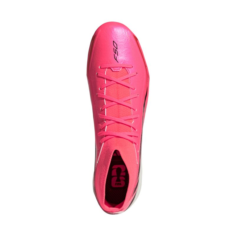 Adidas F50 Hyperfast League Mid FG football boots pink rózsaszín cipő