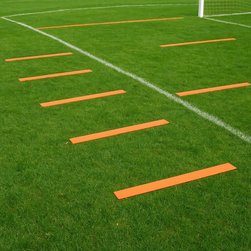 Smj Flat field markers - stripes 51x6cm 10 pcs bright orange sport ZPP-O Kiegészítő