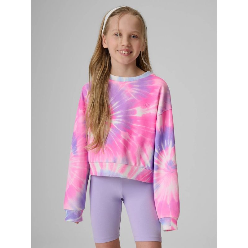 4F Girls' loose sweatshirt without hood 158/164 kapucnis pulóver 4FJRSS26TSWSF2935-90A