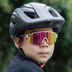 Rockbros Kids Cycling Glasses, Polarized, UV Protection, Children's - White biały glasses, training equipment 8386824303650-189112