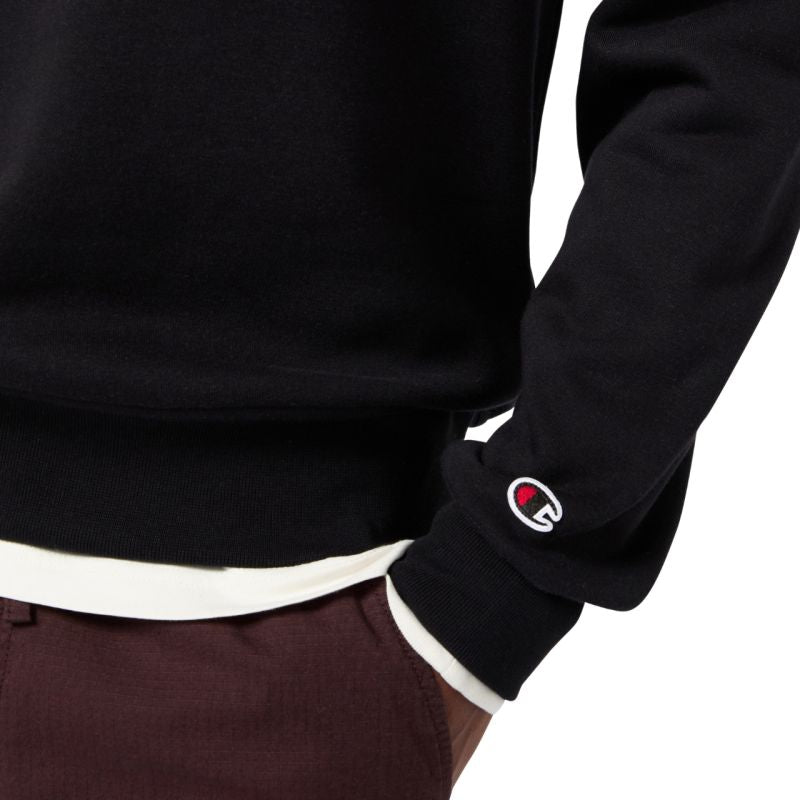 Champion Crewneck Sweatshirt Men's Black 220272 KK001 fekete kapucnis pulóver
