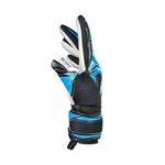 Reusch Attrakt RE:Grip NC Junior goalkeeper gloves black and 5672535 kék kapuskesztyű