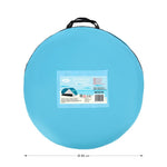 NILS CAMP NC3174 self-pitching beach tent, turquoise-gray szürke hátizsák